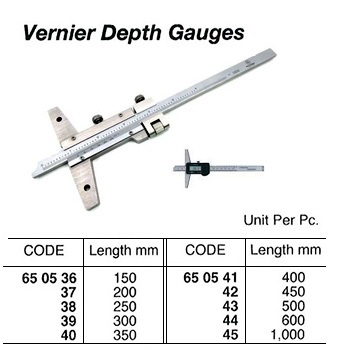 650542 VERNIERDEPTHGAUGE,ST.STEEL450MM