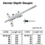 650544 VERNIERDEPTHGAUGE,ST.STEEL600MM