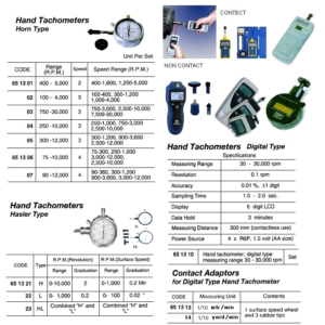 651302 HORNTYPEHANDTACHOMETER,100-4000RPM