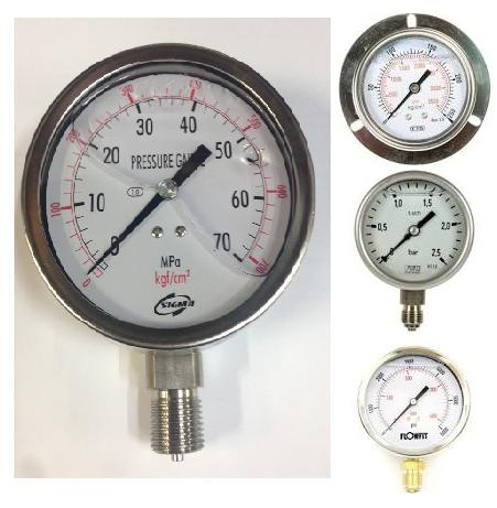 651516 GLYCERINEFILLEDPRESSUREGAUGE,VIBRATION-RESISTANT,NEEDSPEC