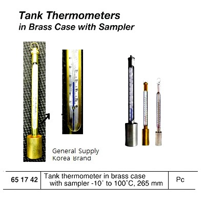 651742 TANKTHERMOMETERINBRASSCASEWITHSAMPLER-10-100C/14-212DEGF