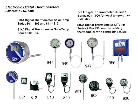 651856 SIKADIGITALTHERMOMETERS,SOLARTEMPSERIES810-840,NEEDSPEC