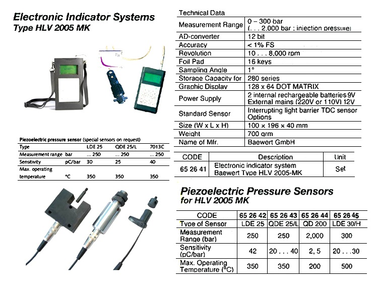 652645 PIEZOELECTRICPRESSURESENSORFORHLV2005MK,LDE30/H