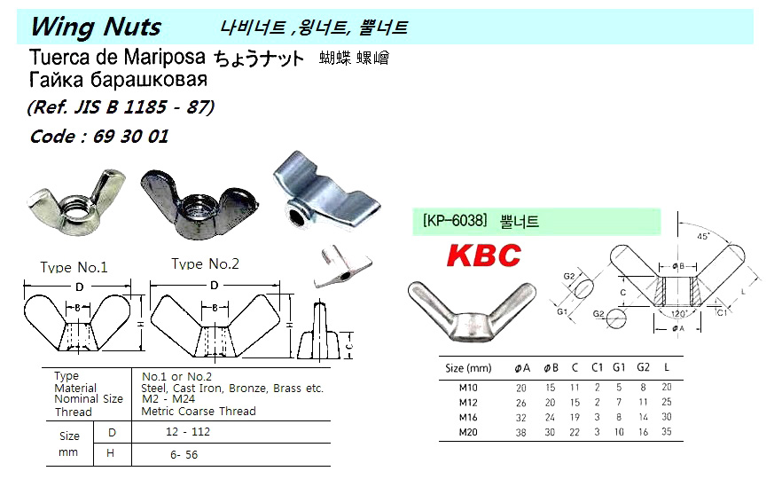 6930 WINGNUTS(TYPE,MET.SIZE?)