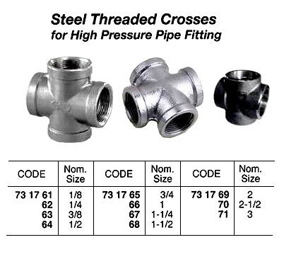 731766 STEELTHREADEDCROSS,H.P.1
