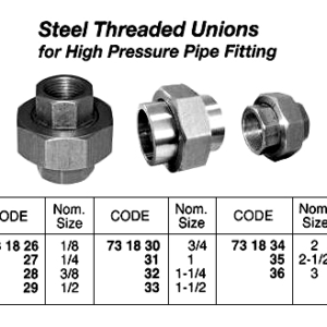 731836 STEELTHREADEDUNION,H.P.3