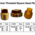 732232 BRASSTHREADEDSQUAREHEADPLUG,1/4