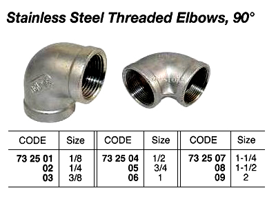 732501 ST.STEELTHREADEDELBOW,90DEG,1/8