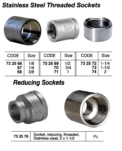 732570 ST.STEELTHREADEDSOCKET,3/4