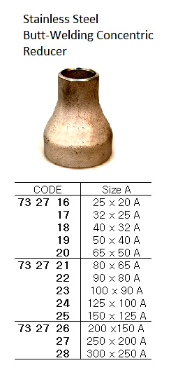 732718 ST.STEELBUTT-WELDINGCONCENTRICREDUCER,SCH-10,40Ax32A