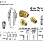 733696 BRASSFLAREDREDUCINGUNIONTHREADEND,1/4"xPF1/4