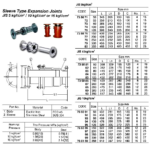 735080 SLEEVETYEXPANSIONJOINT,JIS5KGF/CM2,350MM