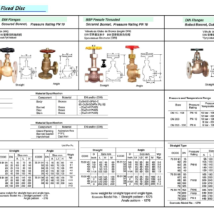 755128 GLOVEVALVE(DIN),BRONZE,FLANGED,SECUREDBONNET,PN16,STRAIGHT,DN80