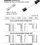793637 GLASSTUBEFUSE,125V15AMPDIA6.35xL30MM