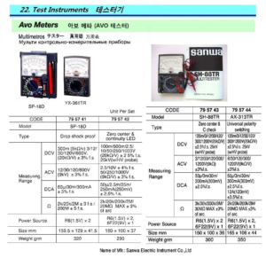 795742 AVOMETER,ZEROCENTER&CONTINUITYLED,YX-361TRSANWA