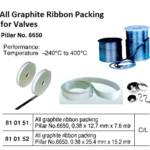 810151 ALLGRAPHITERIBBONPACKING,PILLARNO.66500.38x12.7MMx7.6MTR