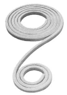 810467 ASBESTOSFREEHYBRIDPACKING,PILLARNO.4529L19MMx3MTR