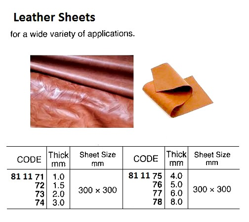811176 LEATHERSHEET,5.0x300x300MM