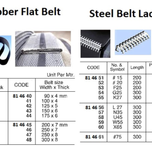 814646 RUBBERFLATBELT,250x7MM