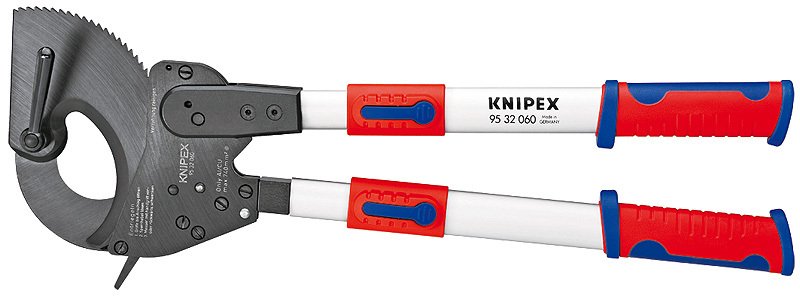 Knipex 95 32 100 Teleskopik Kollu Cırcırlı Kablo Makası 680 mm