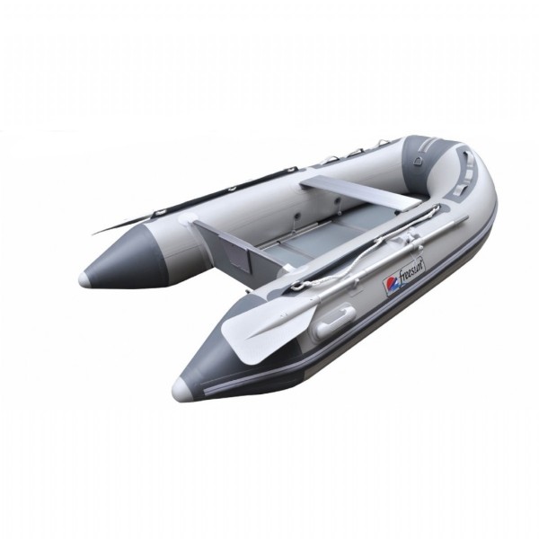 Freesun Şişme Bot, Katlanır Ahşap Tabanlı 270cm (Gri)