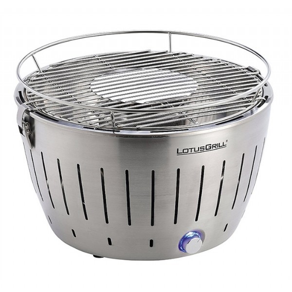 LotusGrill Dumansız Kömürlü Barbekü Mangal (Paslanmaz Çelik)