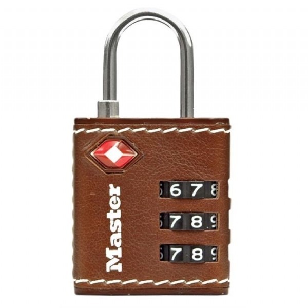 Master Lock 4692 Kahverengi Deri Kap. Şifreli Asma Kilit 30mm